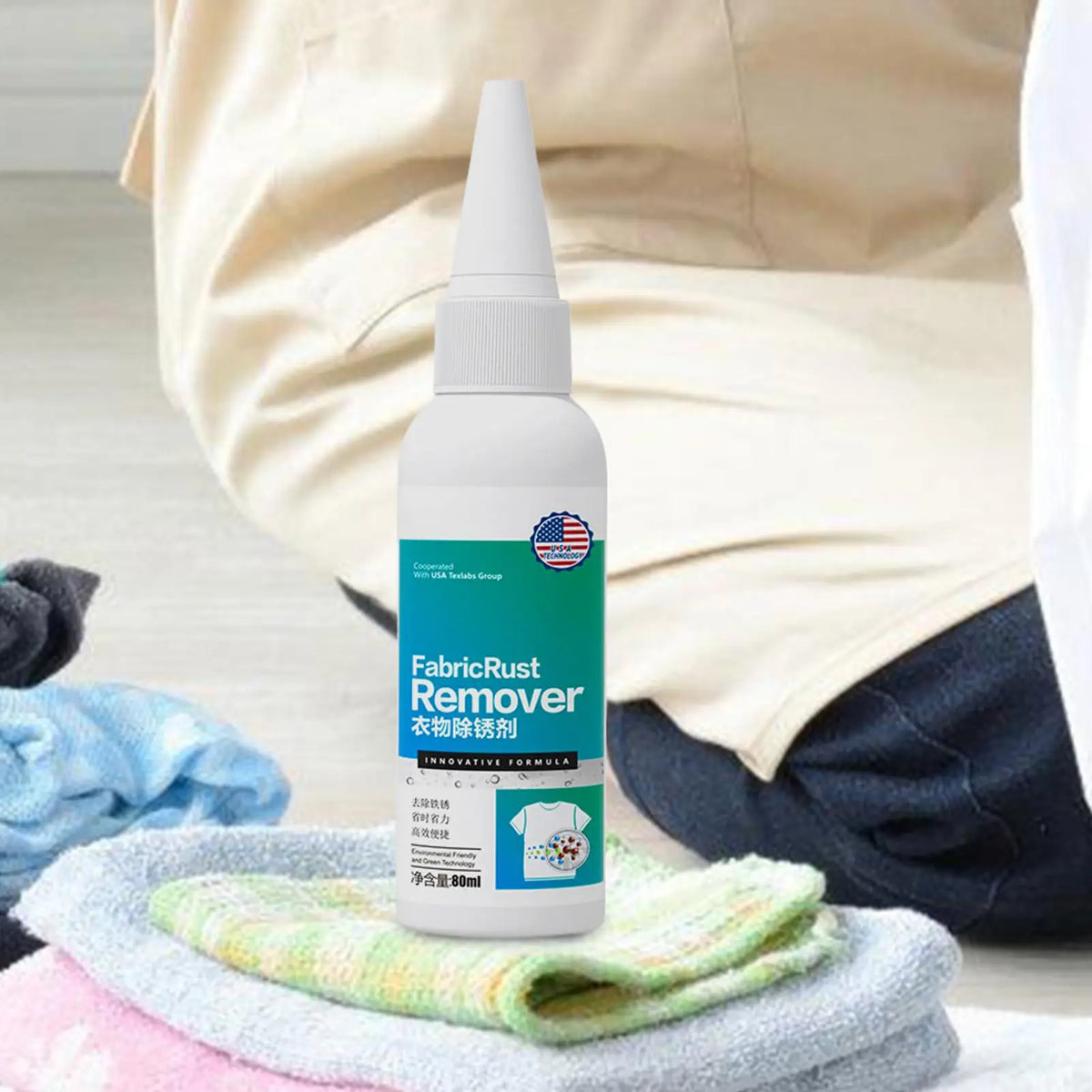 Fabric Rust Stain Remover 80ml – Clothes, Carpets & Upholstery Fabric Stain Remover Axl