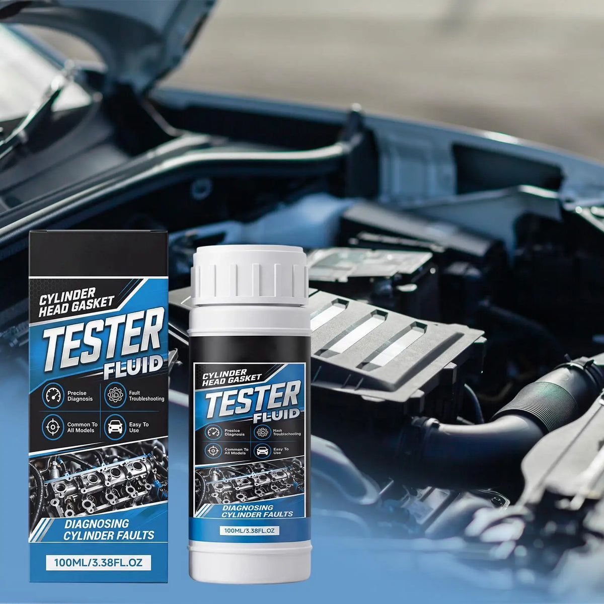 100ml Combustion Leak Detector Fluid | Head Gasket Test Leak Detector Fluid Axl