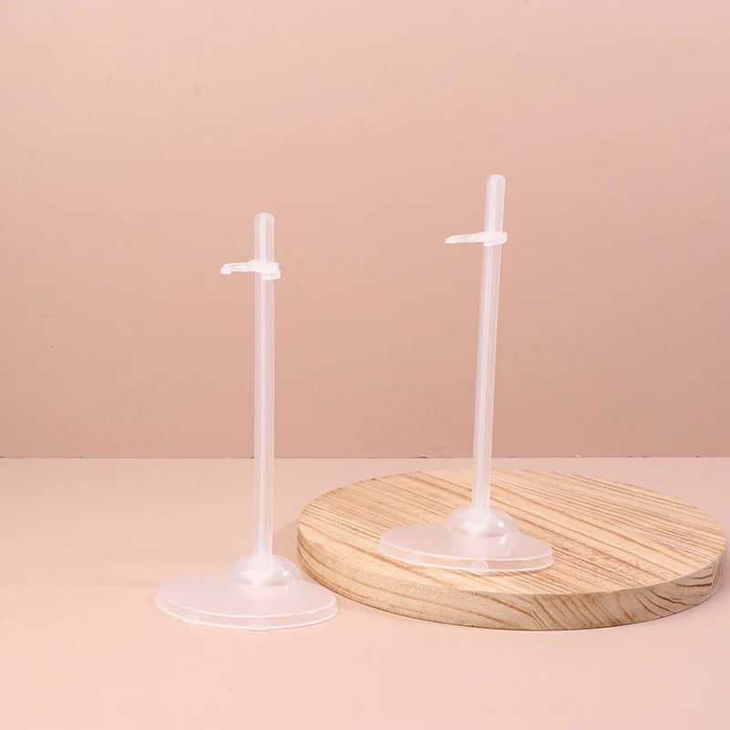 2PCS Clear Doll Display Stand – 1/6 Figure & Toy Holder Doll Display Stand Axl Transparent