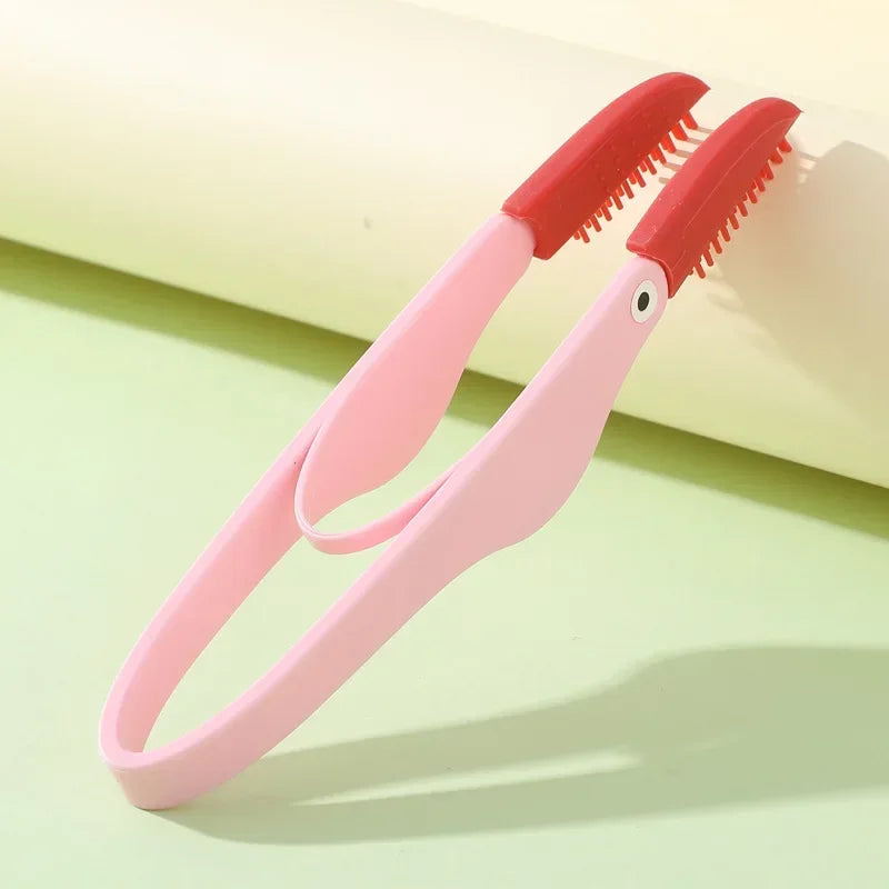 Silicone Pet Eye Cleaning Brush & Tear Mark Comb for Cats & Dogs Pet Grooming Brush Axl Pink