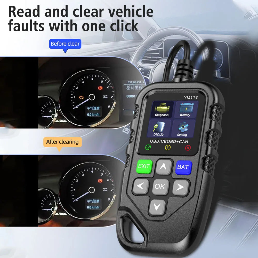 OBD2 Code Reader & Scanner – Multi-Language Car Diagnostic Tool OBD2 Diagnostic Scanner Axl