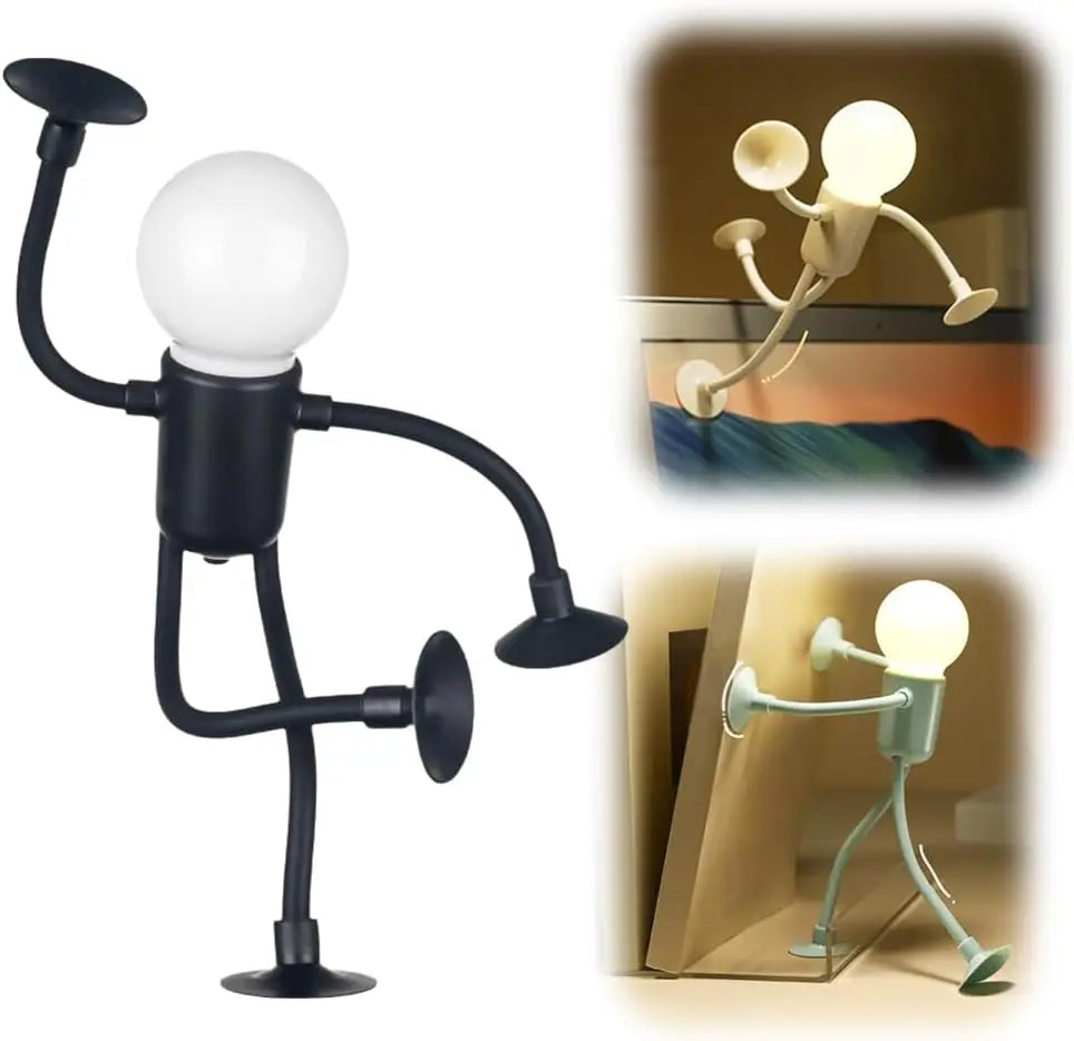 Poseable Humanoid Night Light | Novelty LED Desk Lamp Novelty Night Light Axl Black