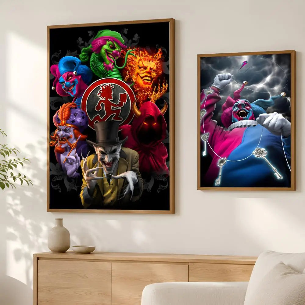 Insane Clown Posse Wall Poster – Self-Stick HD Waterproof Art Wall Art Poster Axl
