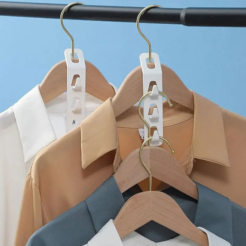 4-Pack Space Saver Hangers – 3-Hook Heavy Duty Closet Organizer Closet Space Saver Hangers Axl