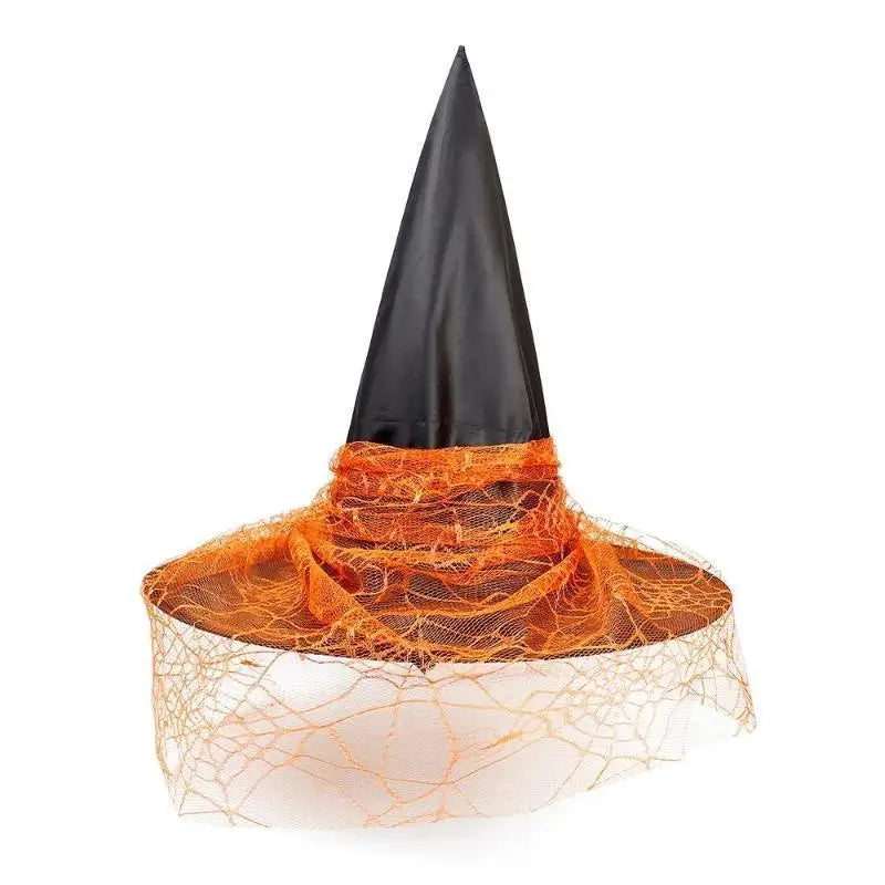 Halloween Mesh Witch & Wizard Hat – Adults & Kids Cosplay Costume Hat Axl