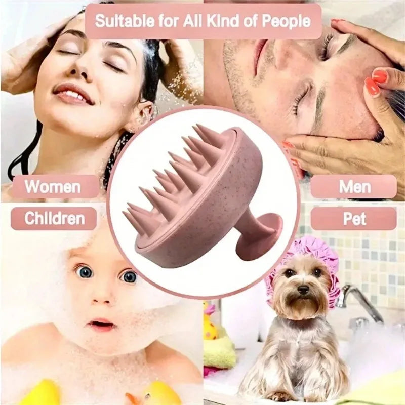 Silicone Scalp Massage Comb – Shampoo & Bath Shower Brush Scalp Massage Brush Axl