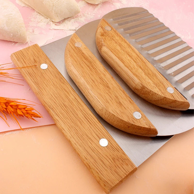 Stainless Steel Dough Bench Scraper & Pastry Cutter + Measure Dough Bench Scraper Axl
