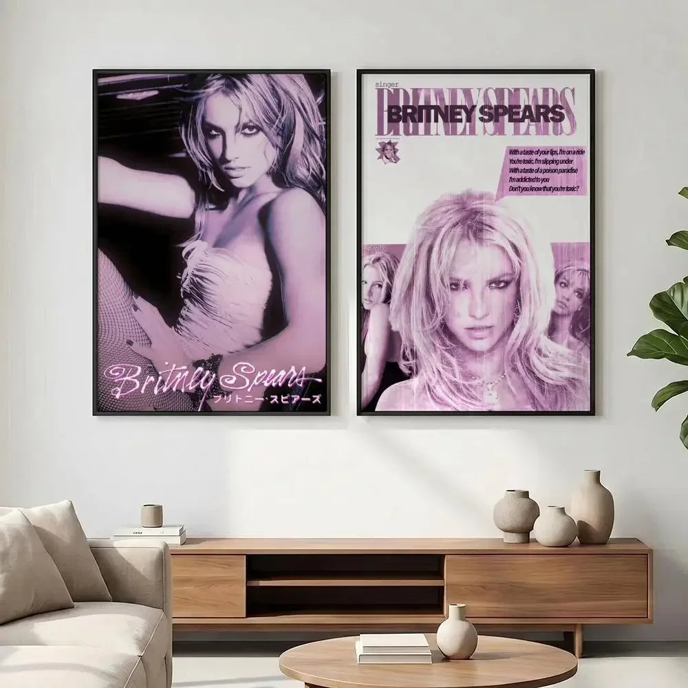 Britney Spears HD Wall Poster – Waterproof Aesthetic Art Print Wall Art Poster Axl