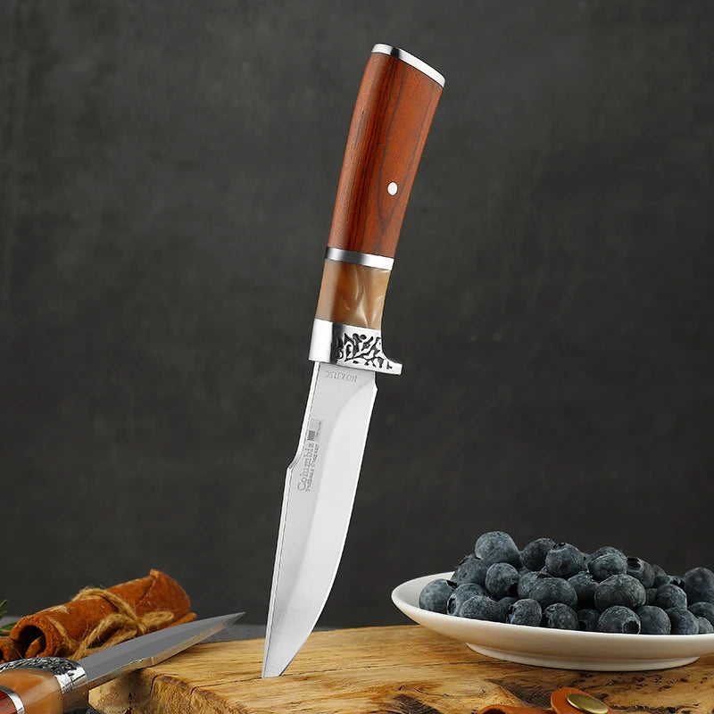 Portable Fixed Blade Stainless Steel Knife – Camping & Outdoor Fixed Blade Knife Axl