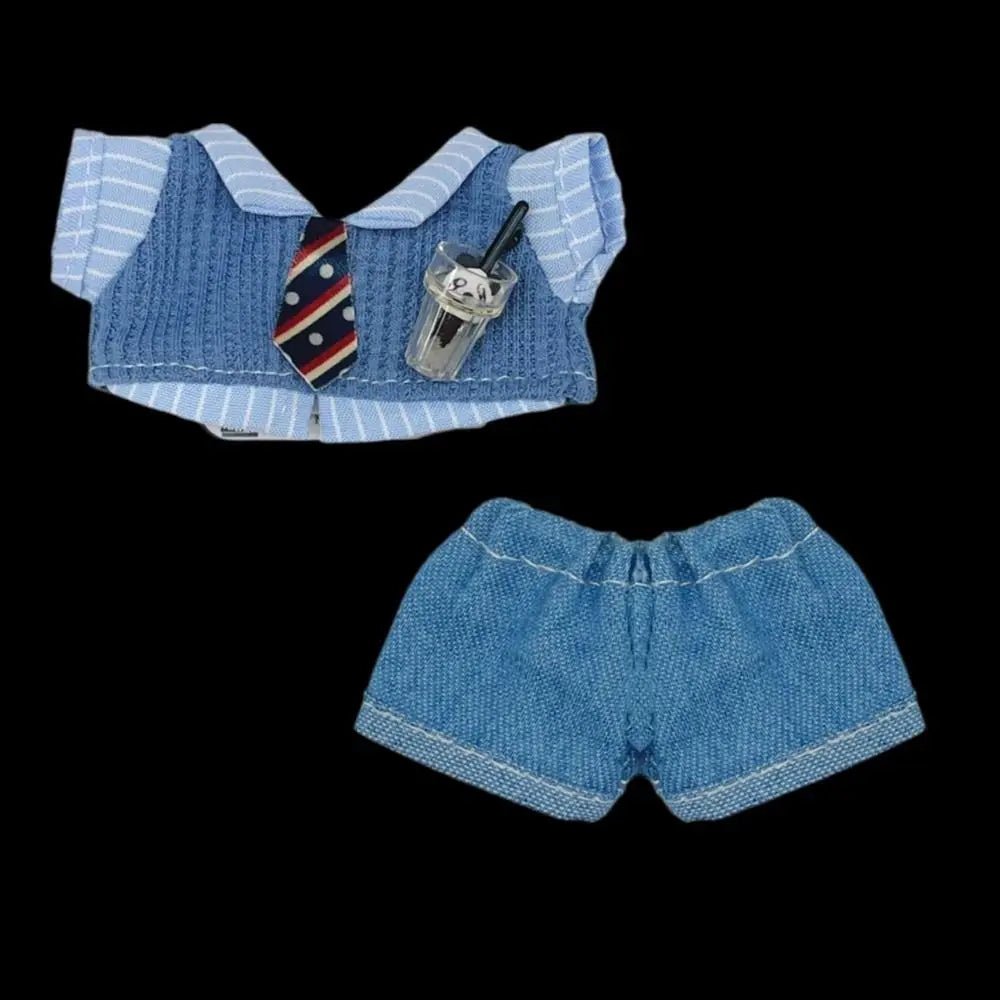 10cm Doll Clothes Set – Blouse, Pants & Necktie for BJD Doll Clothing Set Axl