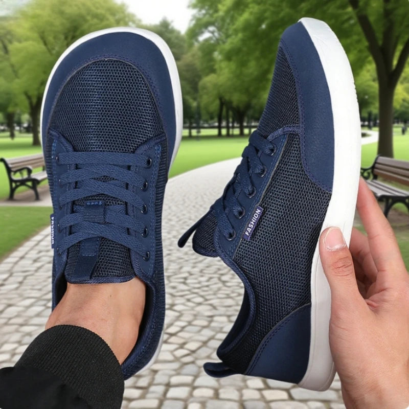 ZULIWAGN Men's Breathable Mesh Walking Shoes | Wide Fit Men's Walking Shoes Axl