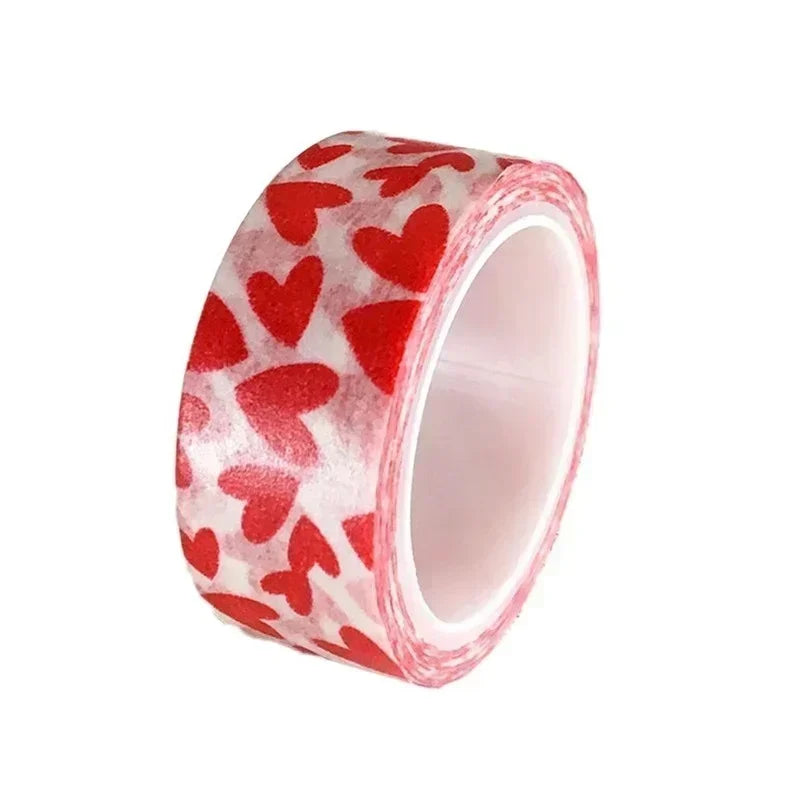 Red Heart Washi Tape – DIY Craft & Scrapbook Decor Tape Decorative Washi Tape Axl