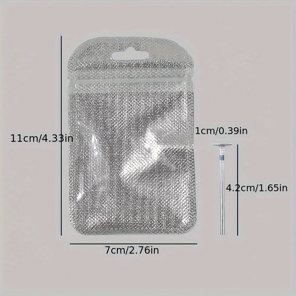 T-Round Nail Drill Bit – Tungsten Carbide Polishing & Trimming Nail Drill Bit Axl Grinding Head 1pc
