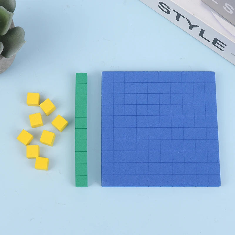 130 Pcs Base Ten Blocks – Math Place Value Manipulatives Set Math Manipulatives Set Axl