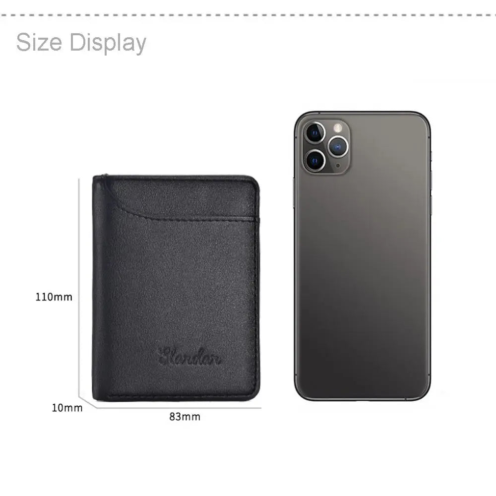 Slim PU Leather Credit Card Wallet – Minimalist Mini Purse Card Wallet Axl