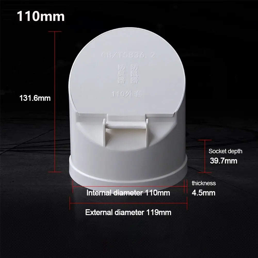 PVC Floor Drain Cover 50–160mm | Anti-Odour Pipe Valve Floor Drain Cover Axl 110cm