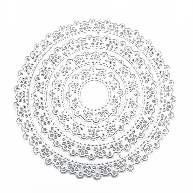 Round Lace Border Metal Cutting Dies – DIY Scrapbook & Cards Metal Cutting Dies Axl A