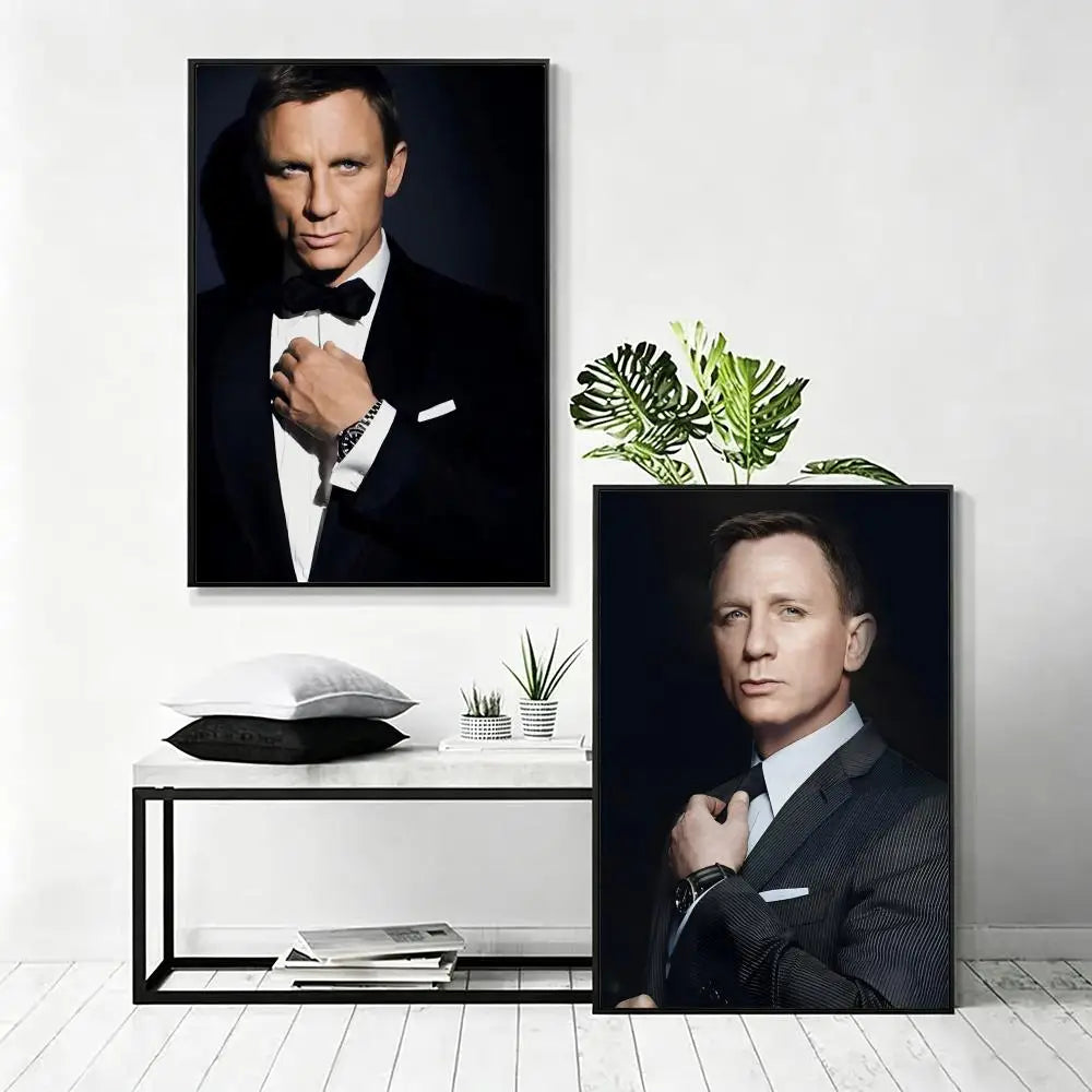 Daniel Craig HD Wall Poster – Modern Aesthetic Home Decor Art Wall Art Poster Axl