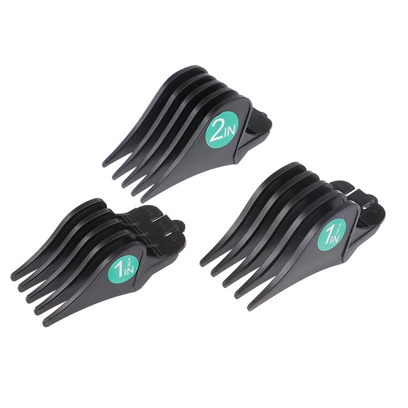 3-Pack Hair Clipper Guide Combs – 32mm, 38mm & 51mm Set Clipper Guide Combs Axl Black