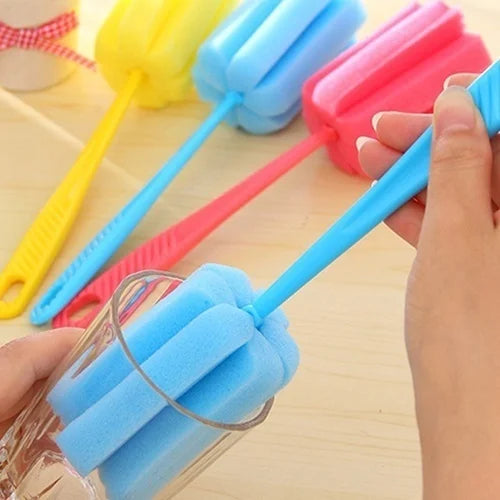 2-Pack Sponge Bottle Brush – Wineglass, Cup & Jar Cleaner Bottle Cleaning Brush Axl