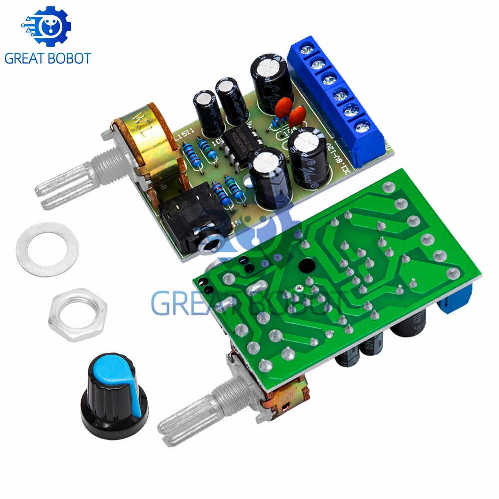 TDA2822M Stereo Audio Amplifier Board – Dual Channel AMP Module Audio Amplifier Board Axl