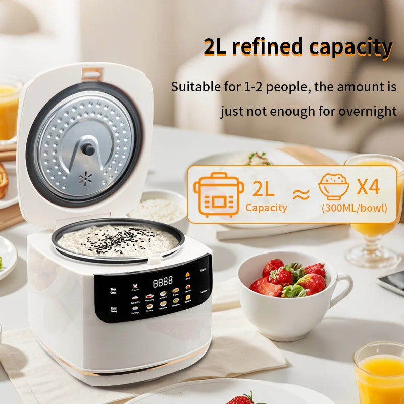 BALASHOV 2L Smart Electric Rice Cooker – Multifunction Non-Stick Electric Rice Cooker Axl