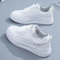 YBQJOO Women's Casual Lace-Up Sneakers – White Comfort Shoes Women's Sneakers Axl GRAY 39