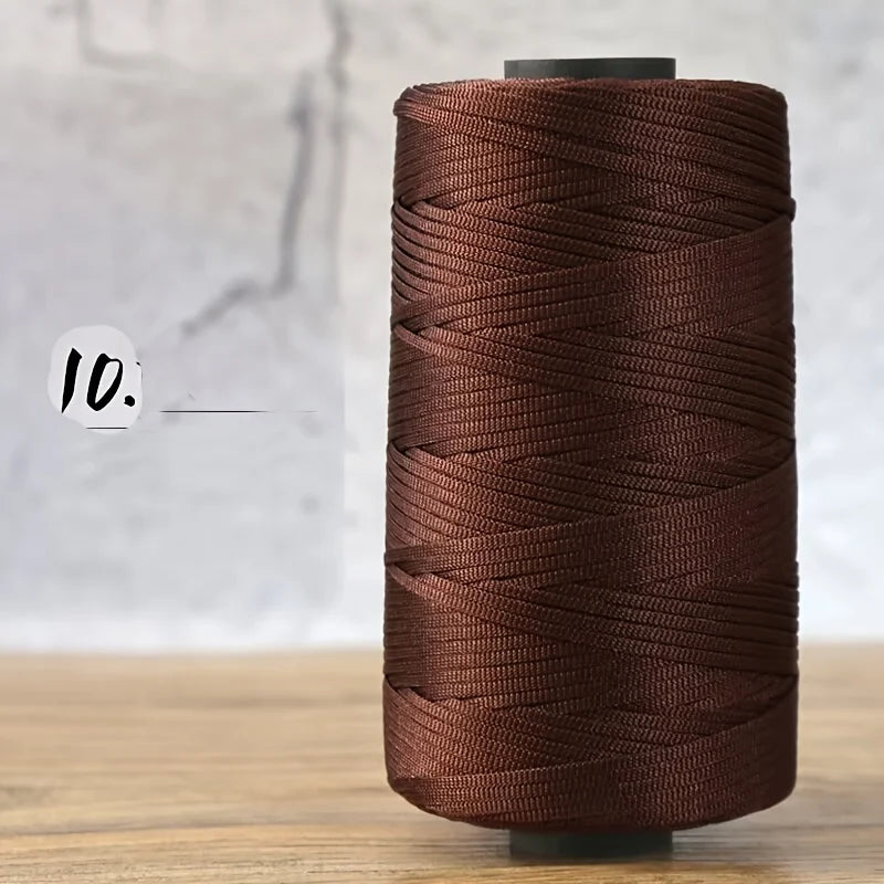 250g Flat Band Hollow Polyester Yarn – Crochet Hat & Cushion Crochet Craft Yarn Axl 10 Coffee