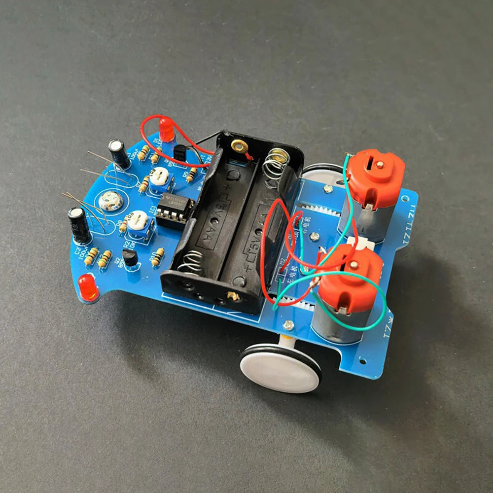 LOTHYE D2-5 DIY Line Tracking Smart Robot Car Kit for STEM Robot Car Kit Axl