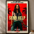 Send Help Funny Wall Poster – Self-Stick HD PVC Art Decor Wall Art Poster Axl White10 50X70cmNoframe