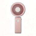 Foldable USB Rechargeable Handheld Mini Fan – 3 Speeds Handheld Mini Fan Axl Pink