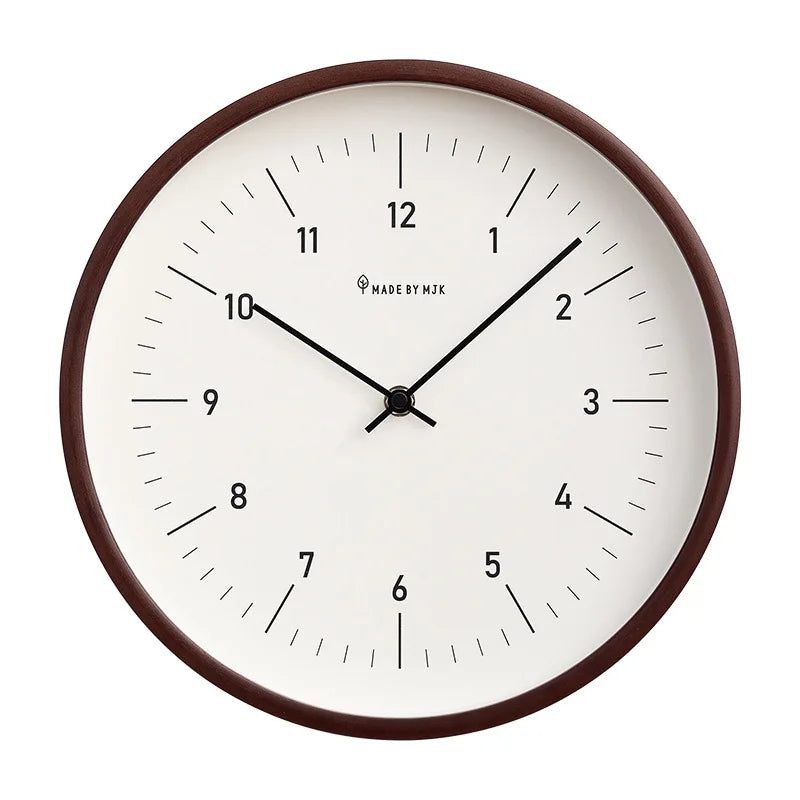 Oeny Wooden Wall Clock – Silent Round Modern Décor 25/30cm Wooden Wall Clock Axl All Digital 12 inches