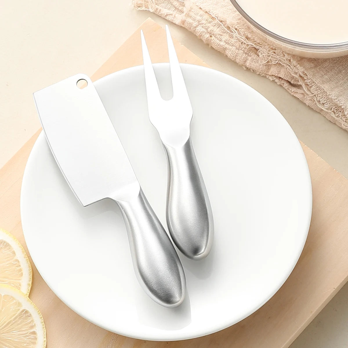 Stainless Steel Cheese Butter Knife Set – Cake & Bread Slicer Kitchen Knife Set Axl