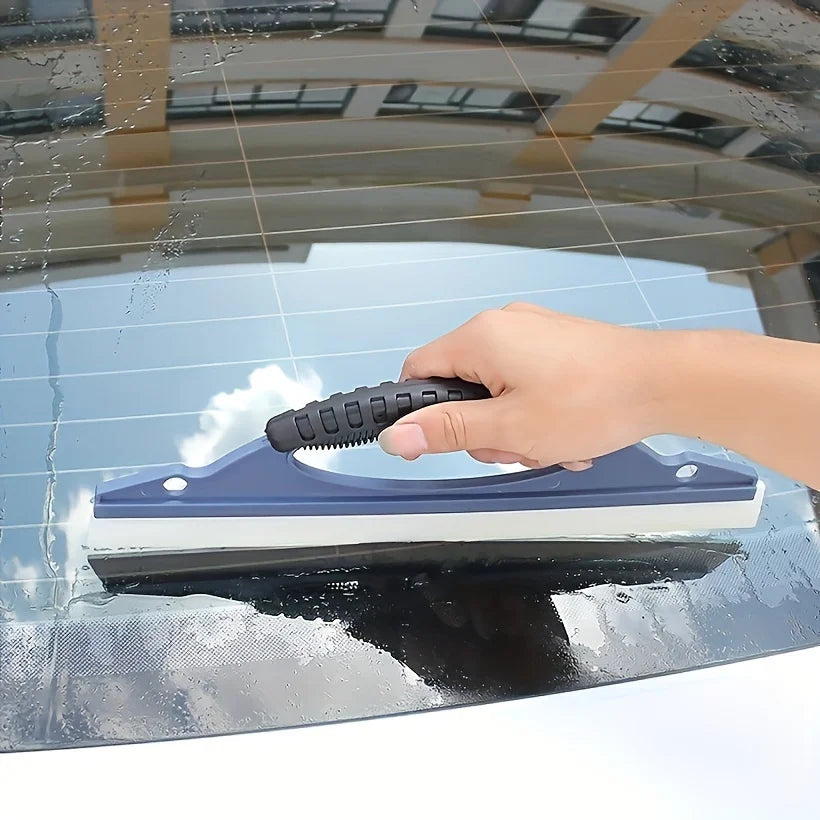 Silicone Window Squeegee – Glass, Mirror & Bathroom Wiper Window Squeegee Axl Blue Wiper