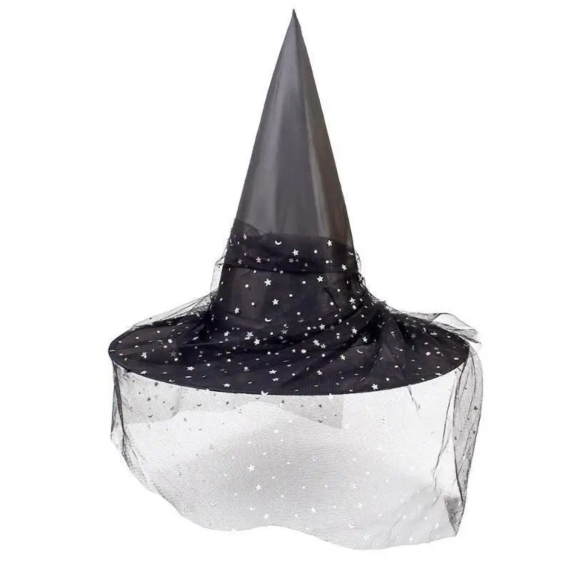 Halloween Mesh Witch & Wizard Hat – Adults & Kids Cosplay Costume Hat Axl