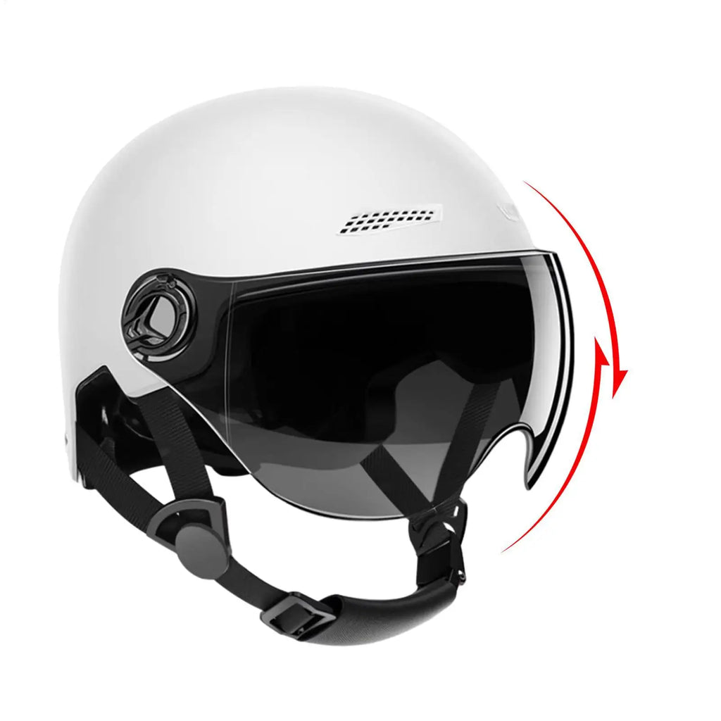Axl Adult Half Face Helmet with Goggles | E-Mark Certified Half Face Helmet Axl