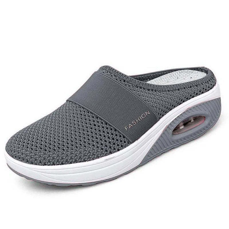 Women's Wedge Slippers – Anti-Slip Retro Sandals, Plus Size EU35–50 Wedge Slippers Axl 43 deep grey