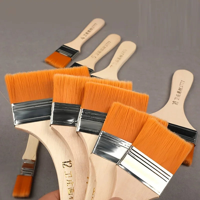 12-Piece Nylon Paint Brush Set – Oil, Acrylic & Kids Art Paint Brush Set Axl