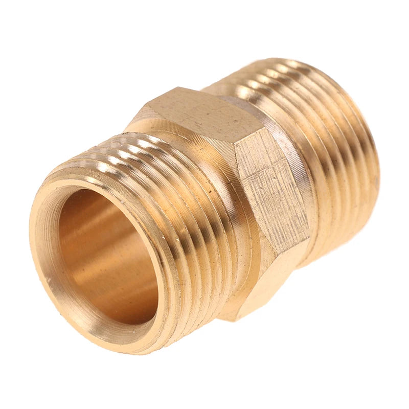Brass M22 Pressure Washer Hose Connector Adapter 14mm 15mm Hose Connector Adapter Axl