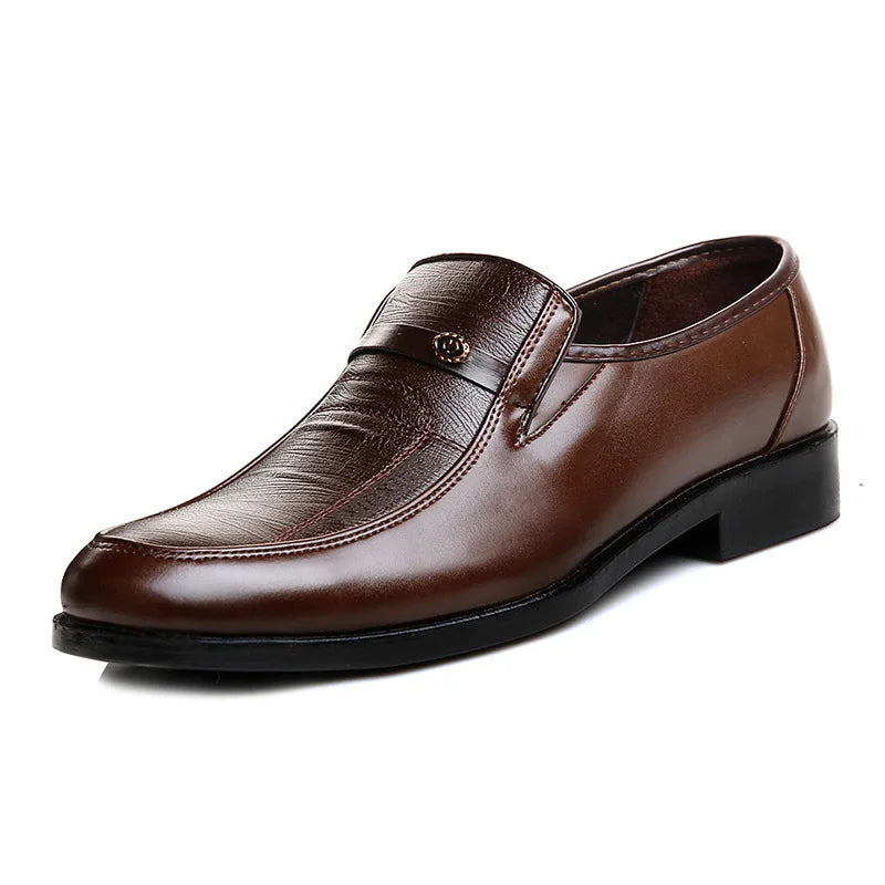 Men's Slip-On Oxford Loafers – Breathable Business Dress Shoes Men's Dress Loafers Axl brown 38