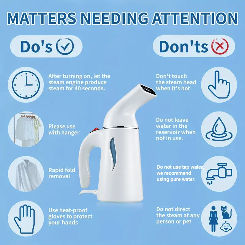 BALASHOV Portable Handheld Garment Steamer – Household Steam Iron Garment Steamer Axl
