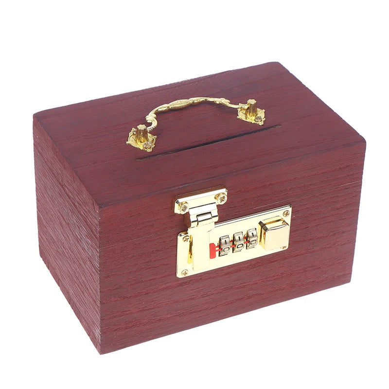 Wooden Password Lock Piggy Bank – Coin & Money Saving Box Wooden Piggy Bank Axl
