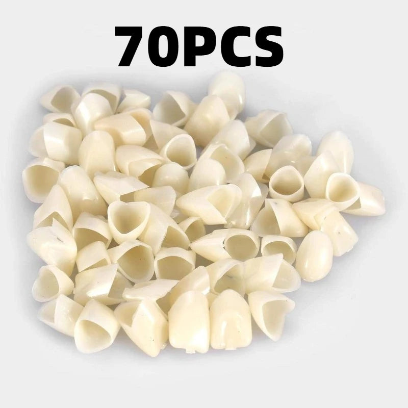 70-Pc Temporary Front Teeth Crown Kit – Dental Veneers Temporary Dental Crown Axl Front Teeth