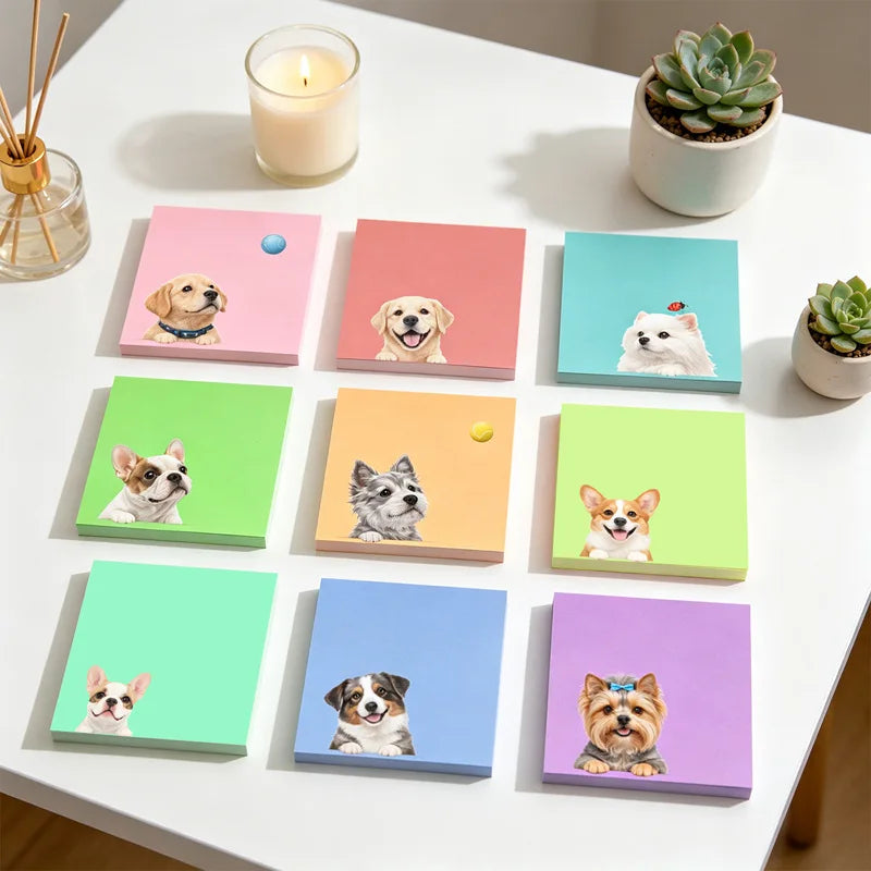 Kawaii Animal Sticky Notes Set – Cute Memo Pads for Journaling Kawaii Sticky Notes Axl