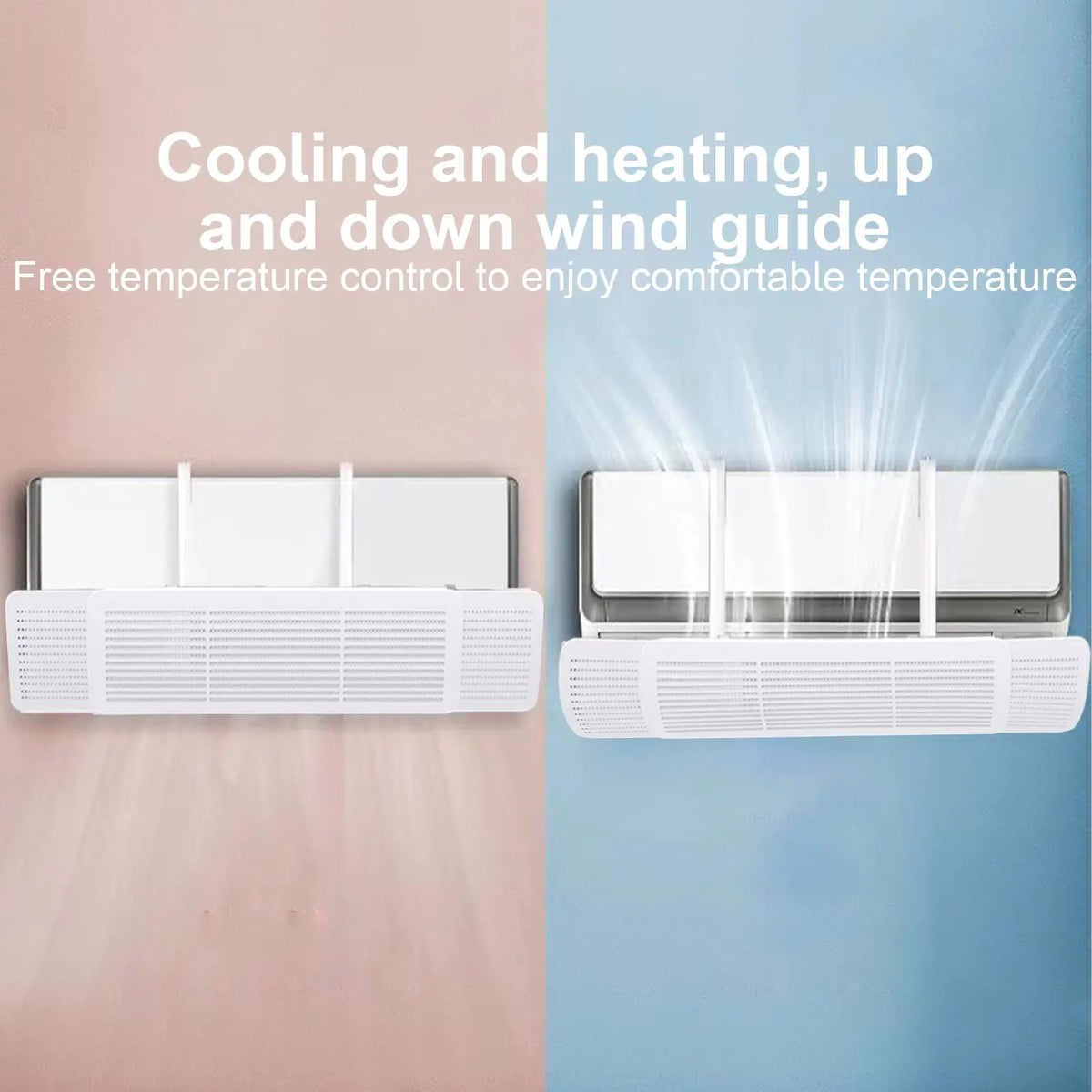 Wall-Mounted AC Air Deflector – Adjustable Airflow Baffle AC Air Deflector Axl