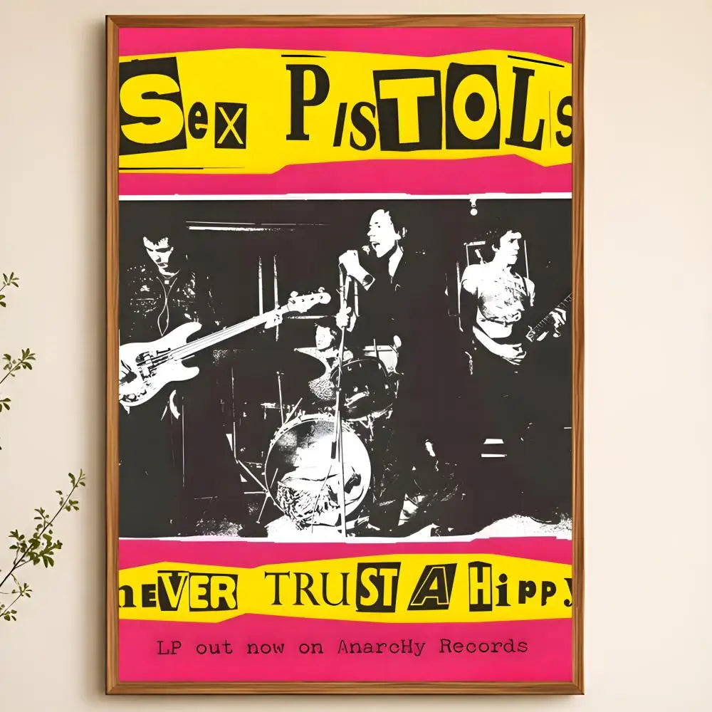 Sex Pistols Waterproof PVC Wall Poster – Peel & Stick HD Art Wall Art Poster Axl White03 15X20cmNoframe