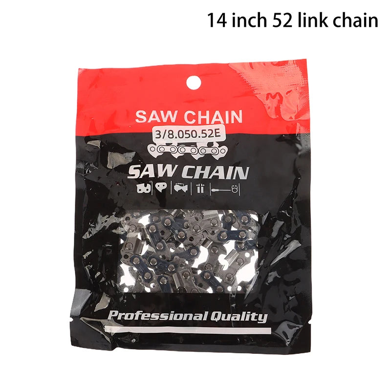 Metal Chainsaw Chain 4–16 Inch | Wood Cutting Replacement Blade Chainsaw Chain Axl 14inch 52link chain