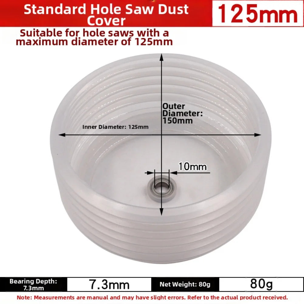 Silicone Drill Dust Collector – Transparent Dust Bowl for Drills Drill Dust Collector Axl 125mm China Mainland