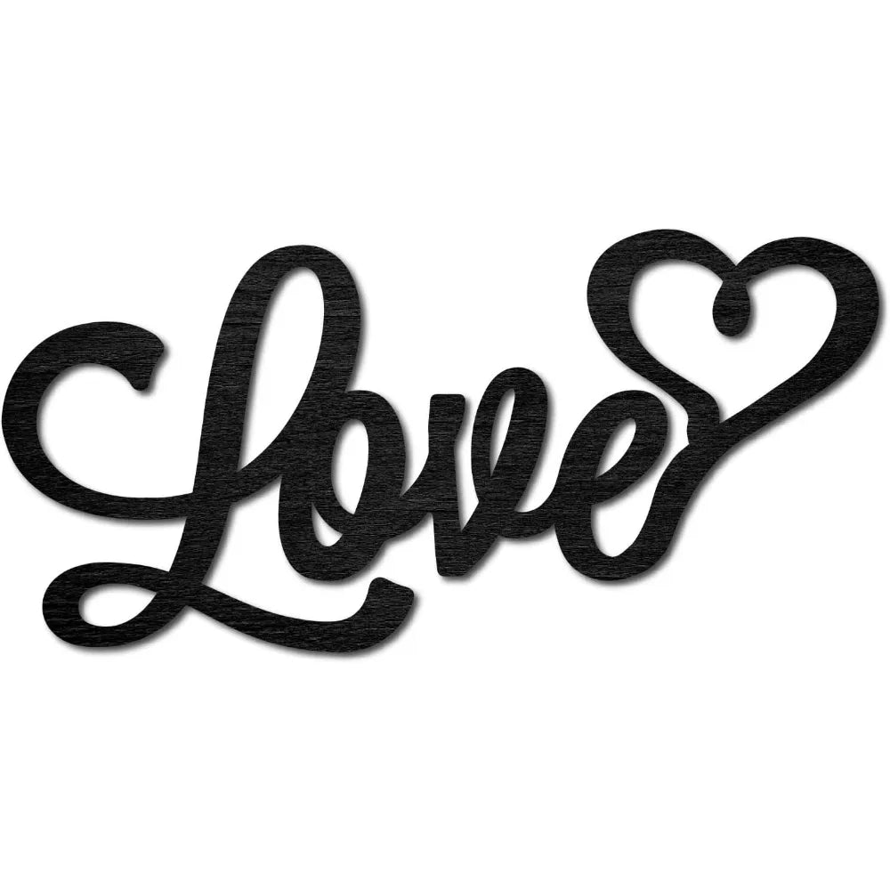 Laser Cut Wooden Love Sign – Heart Wall Art Home Décor Wooden Wall Sign Axl