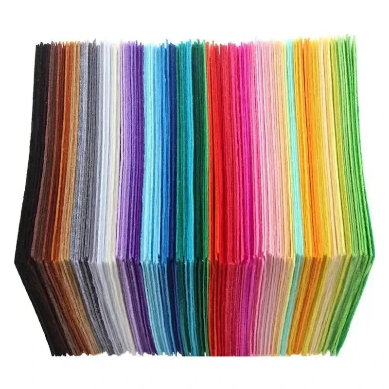 40Pcs Assorted Felt Fabric Sheets – DIY Craft Squares Craft Felt Sheets Axl